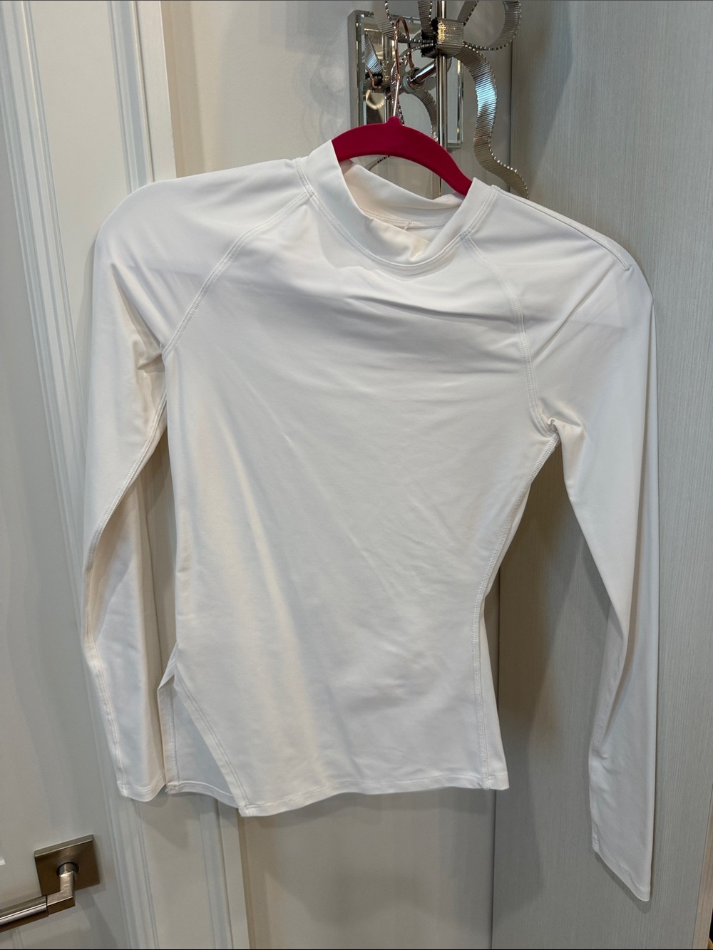 lululemon athletica White Long-Sleeve Crew Performance Top